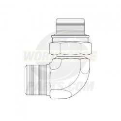W0011543  -  Adapter-90 Degrees M18 X 1.5 To 13/16 - 16 Ors